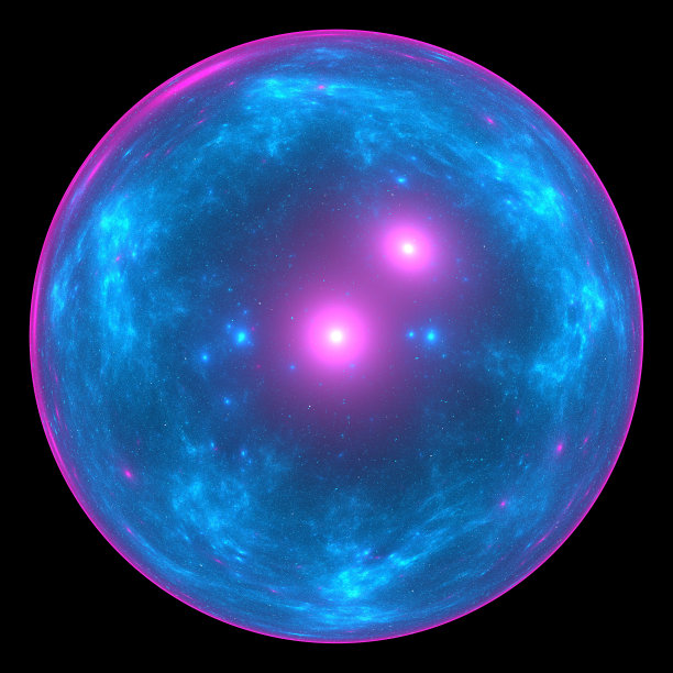 夜光现代抽象背景，分形世界。用于设计的数字空间。圆形和线条。三维渲染图片下载