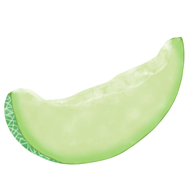 剪纸艺术的绿色西瓜水彩图片下载