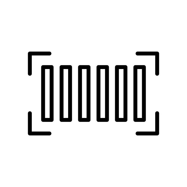 简单的条码扫描图标。产品代码。向量。图片下载