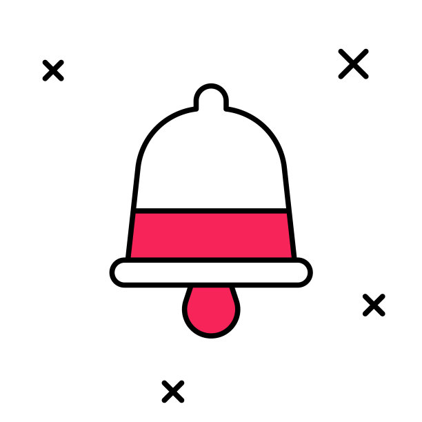圣诞节铃铛响图标矢量素材图片下载