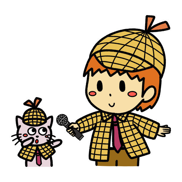 侦探多男孩和猫练习采访图片下载