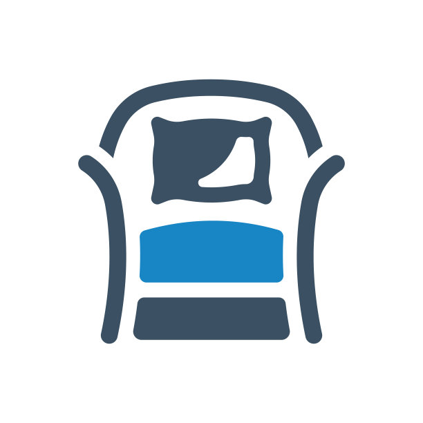 扶手椅图标矢量插图图片下载