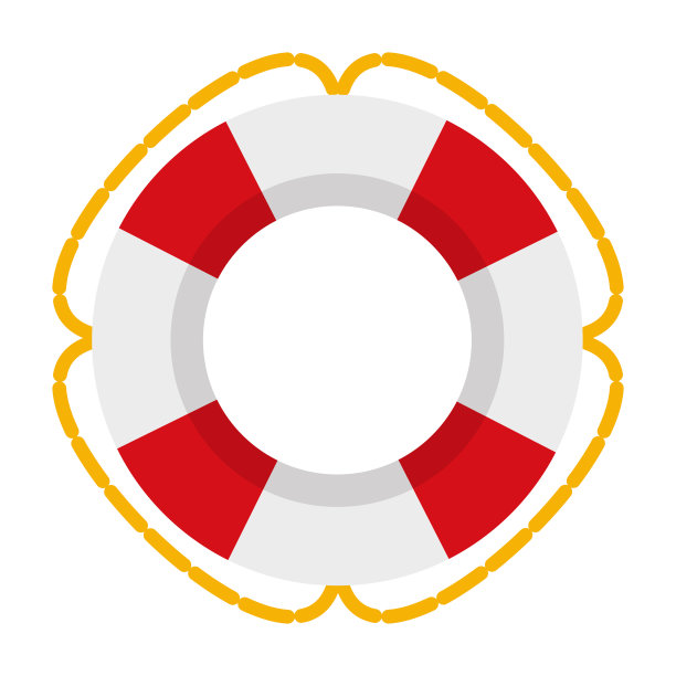 救生圈矢量夏季图标图片下载