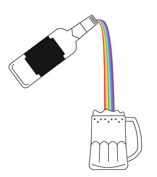 啤酒倒进杯子里。图片下载