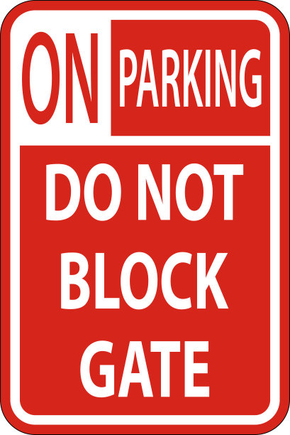 不要挡住大门标志，没有停车标志图片下载