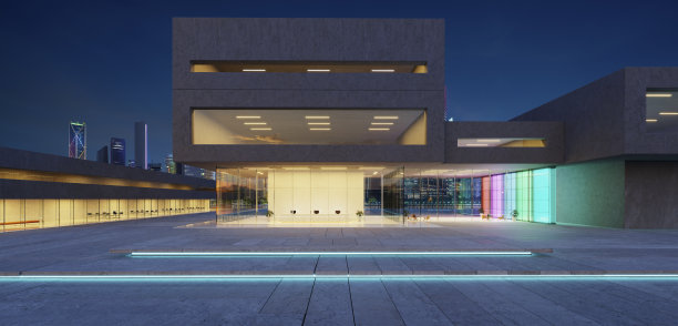 现代办公大楼外观。图片下载