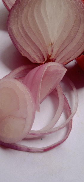 素食用的洋葱片图片下载
