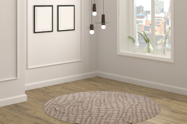 3D渲染空经典内饰图片下载