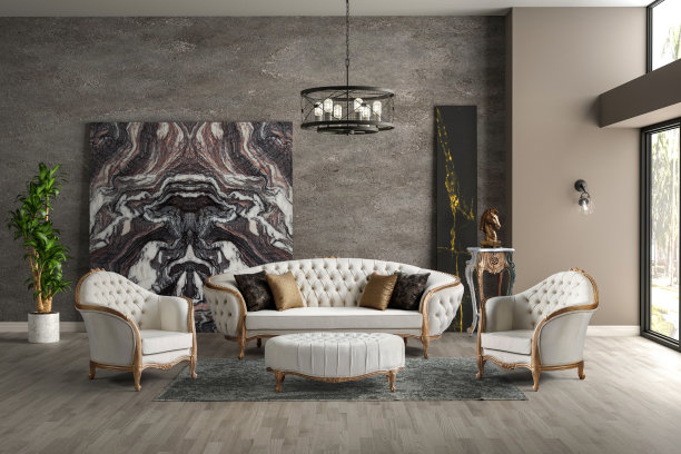 经典的客厅。古典家具图片下载