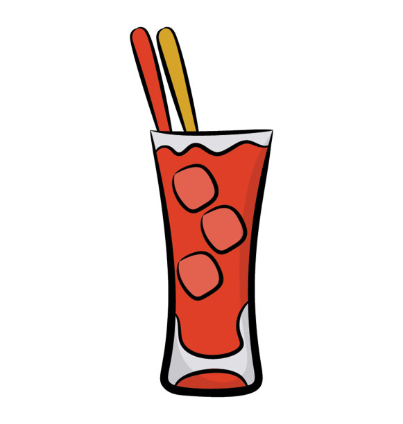 新鲜的热带杯饮料，图标图片下载