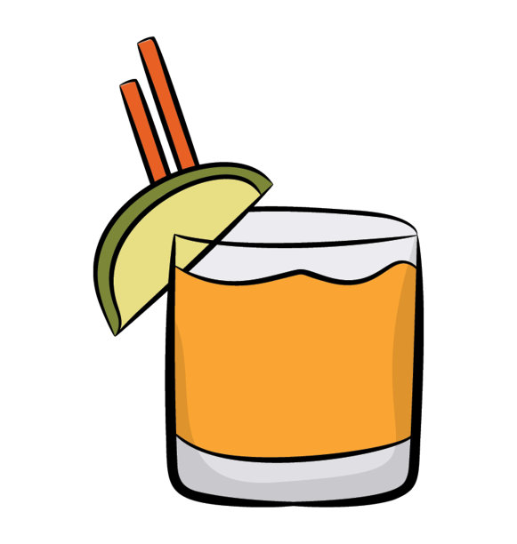 新鲜的热带杯饮料，图标图片下载