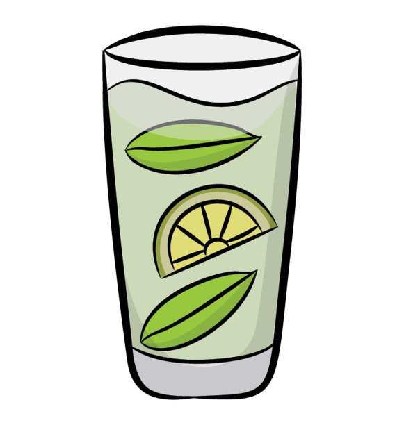 新鲜的热带杯饮料，图标图片下载