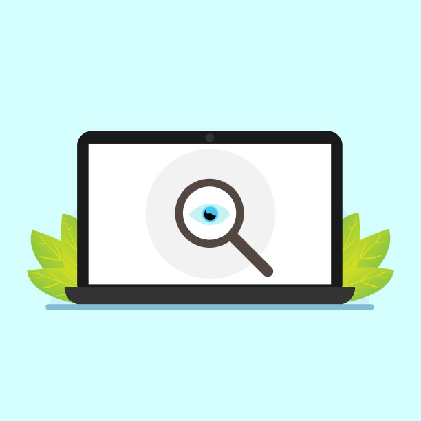 带眼睛的笔记本电脑屏幕。总监控。窃取机密资料。保护信息的概念。图片下载