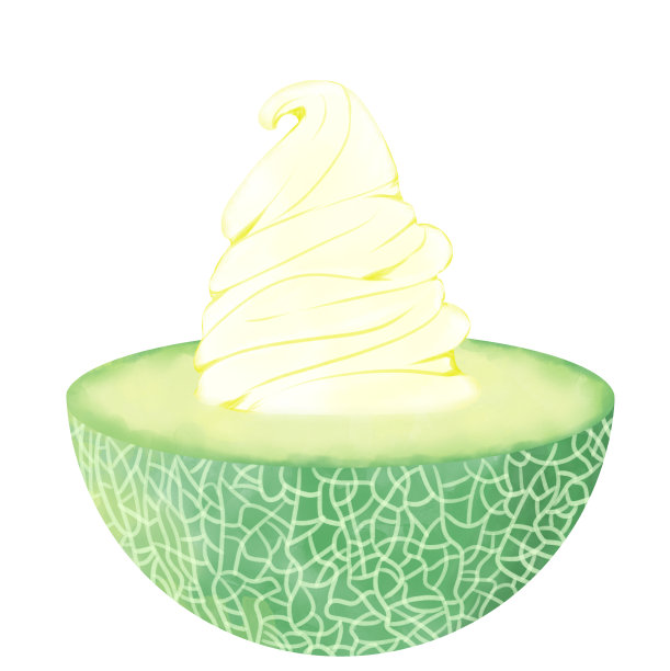 冰淇淋的原料是半个青瓜图片下载