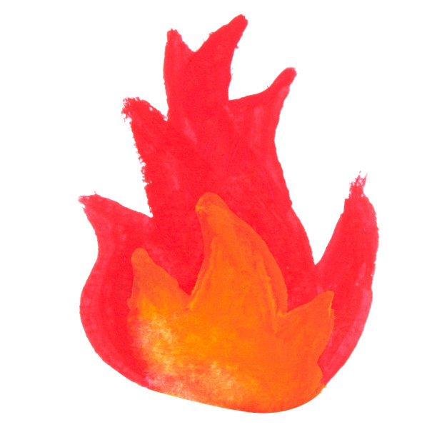 火漆艺术孤立在白色的背景图片下载