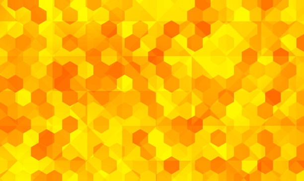 抽象的黄色和橙色蜂箱光栅背景图片下载