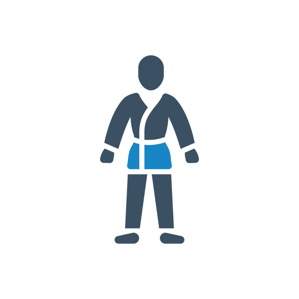 空手道图标矢量插图图片下载