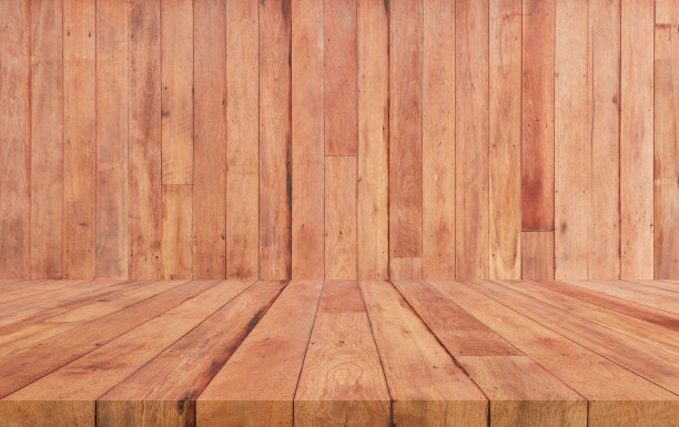 木材背景透视板图片下载