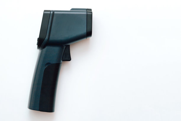 白色工业高温红外温度计图片下载