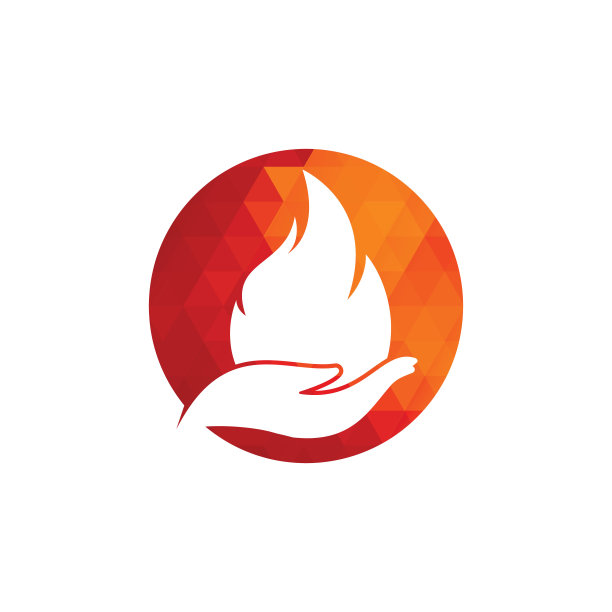 消防矢量标志设计概念。图片下载