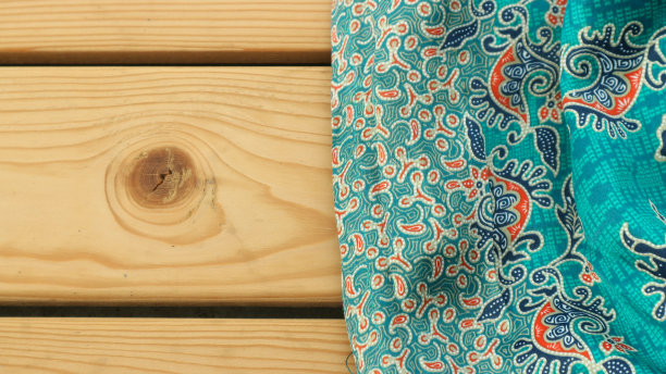 印尼传统织物，即蜡染布，每个地区都有独特而不同的图案和图案。文化主题照片，典型的亚洲。图片下载