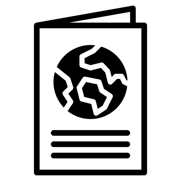 宣传册图标符号图形矢量插图图片下载