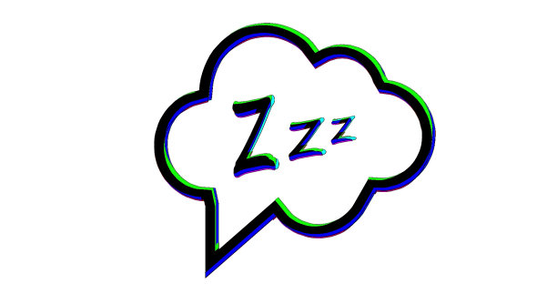 Z-z-z文本对文本气泡。可打印的图形tee。设计涂鸦印刷。彩色的标签。Zzz卡通手绘漫画风格。休眠模式图标。图片下载