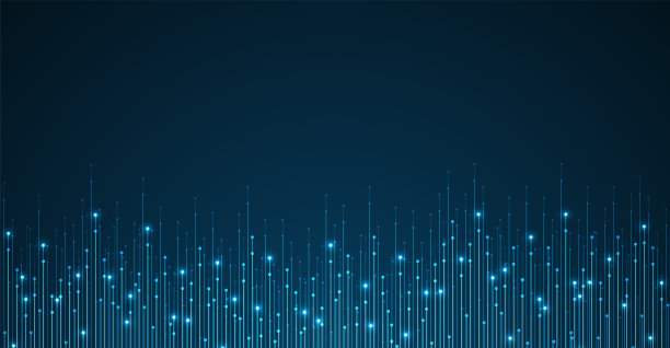 技术背景。大数据可视化。技术将数据线抽象为圆点。电路板。主板图片下载