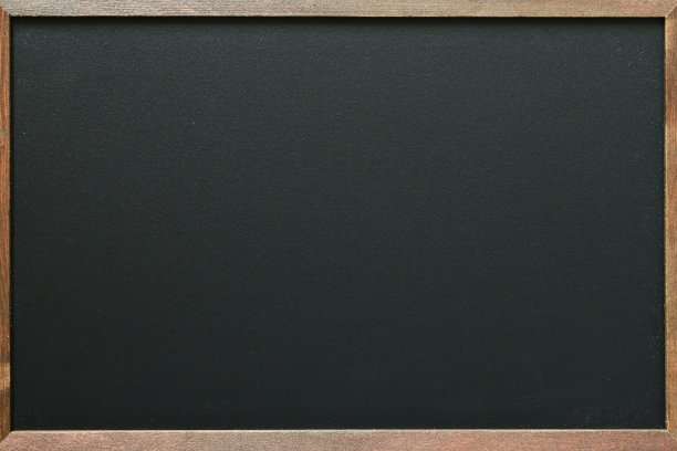 空白干净的木框新黑板，黑板为教育学校图片下载
