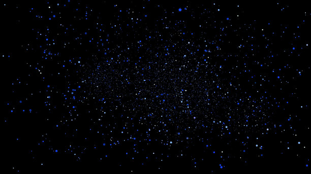 抽象设计元素的点与粒子隔离背景。繁星满天，粒粒圆。图片下载