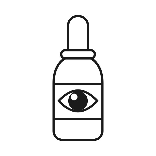 眼药水。股票向量。眼药水图标隔离矢量。图片下载