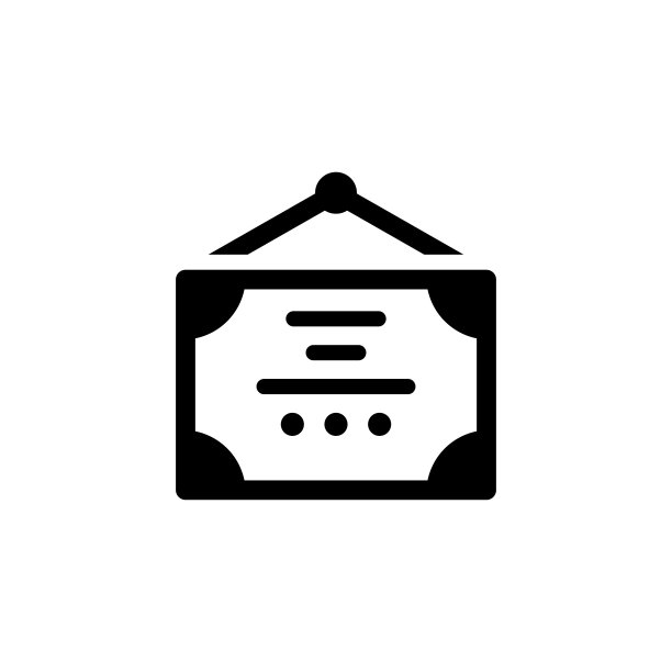 证书/学位图标矢量插图图片下载