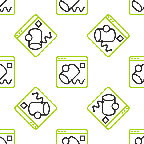 线数据可视化图标隔离无缝图片下载