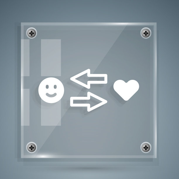 白色浪漫关系图标孤立在灰色图片下载