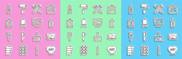 用文字艺术笔记本电脑标记笔设置线心图片下载