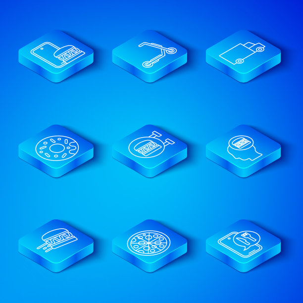 设定线上订购汉堡、外卖披萨图片下载