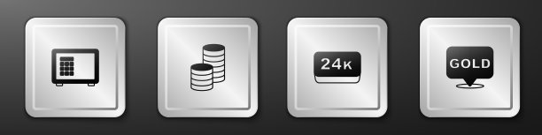 设置安全金币钱条24k和图标图片下载
