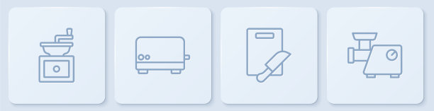 设置线手动咖啡研磨机砧板和图片下载