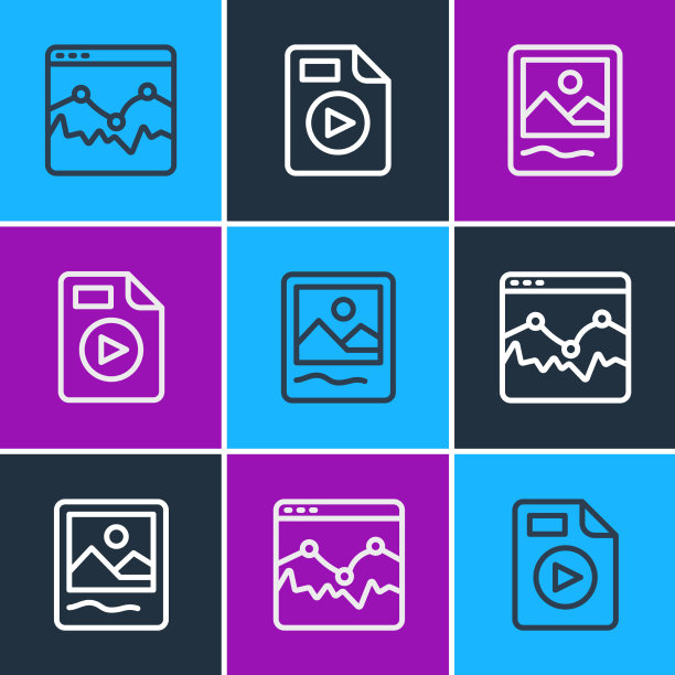 设置线音乐波均衡器相框和avi图片下载