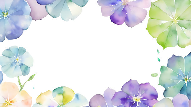 绣球，花，框架，材料，背景，花园，植物，自然，花束，季节，美丽，多彩的，水彩，植物，印刷，艺术，植物艺术，插图，设计，花卉，复古，浪漫，日本风格，日本，观赏，花卉图片下载