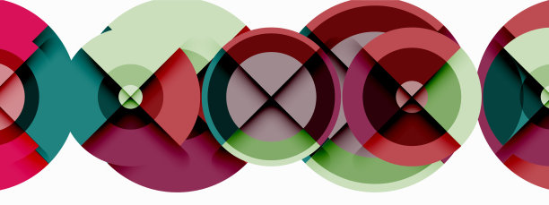 带阴影的圆圈时髦的最小几何图片下载