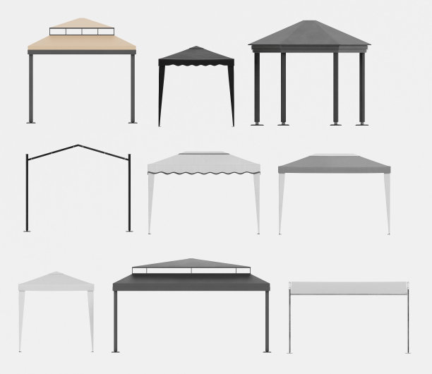 凉亭的现实3D渲染图片下载