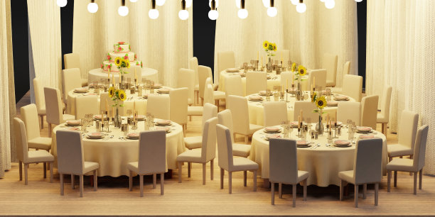 婚礼凉亭的现实3D渲染图片下载