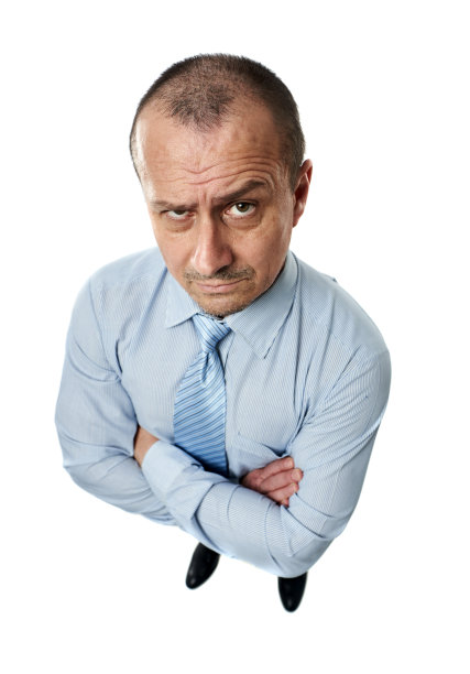 带着怀疑表情的商人图片下载