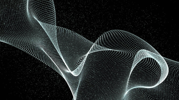 4k抽象美丽的波浪线背景图片下载