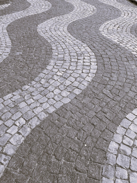 哥本哈根鹅卵石的波浪模式图片下载