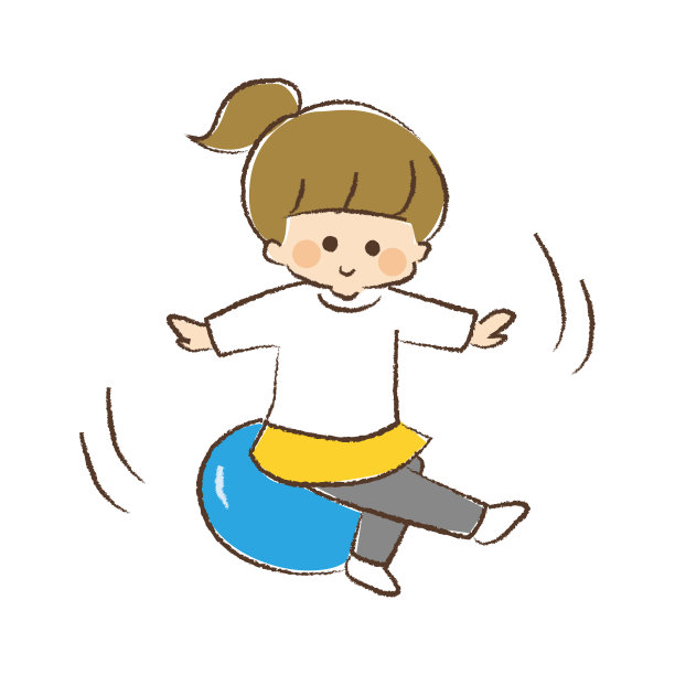 平衡球女图片下载