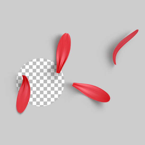 你的资产项目的红色花瓣。图片下载