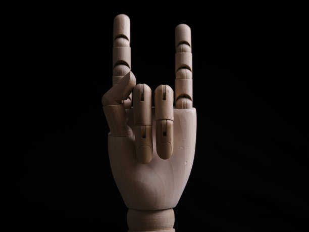 木制的人体模型手图片下载