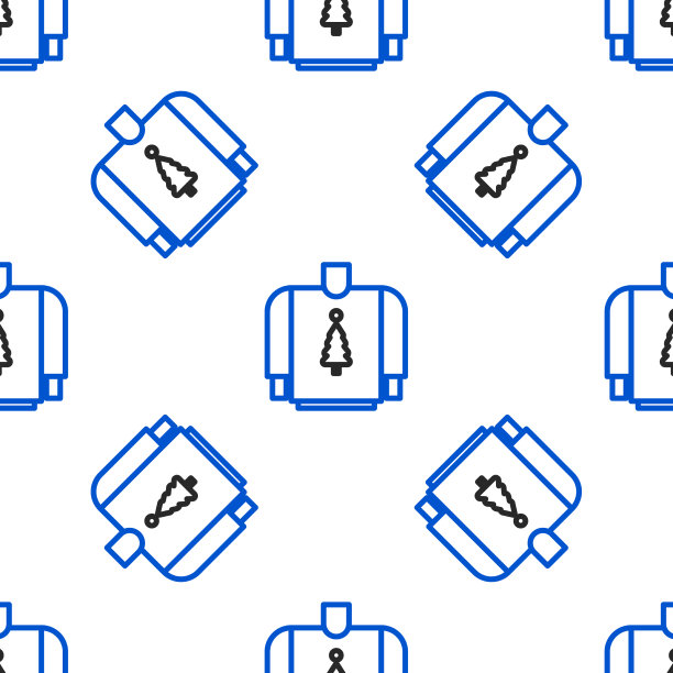 在圣诞毛衣上加上挪威的装饰品图片下载